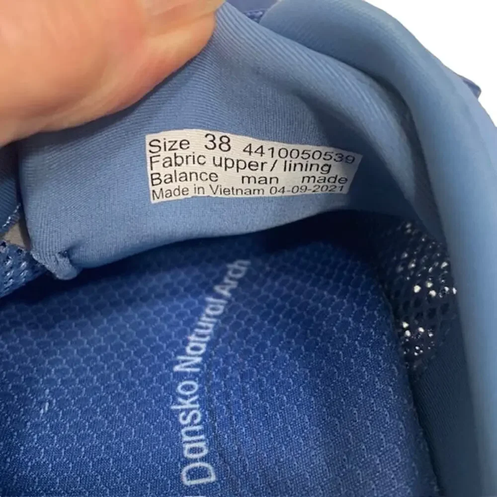 DANSKO Sky Comfort Mesh Women Arch Support Comfort Blue Sneakers | 38/7.5 - Picture 6 of 6